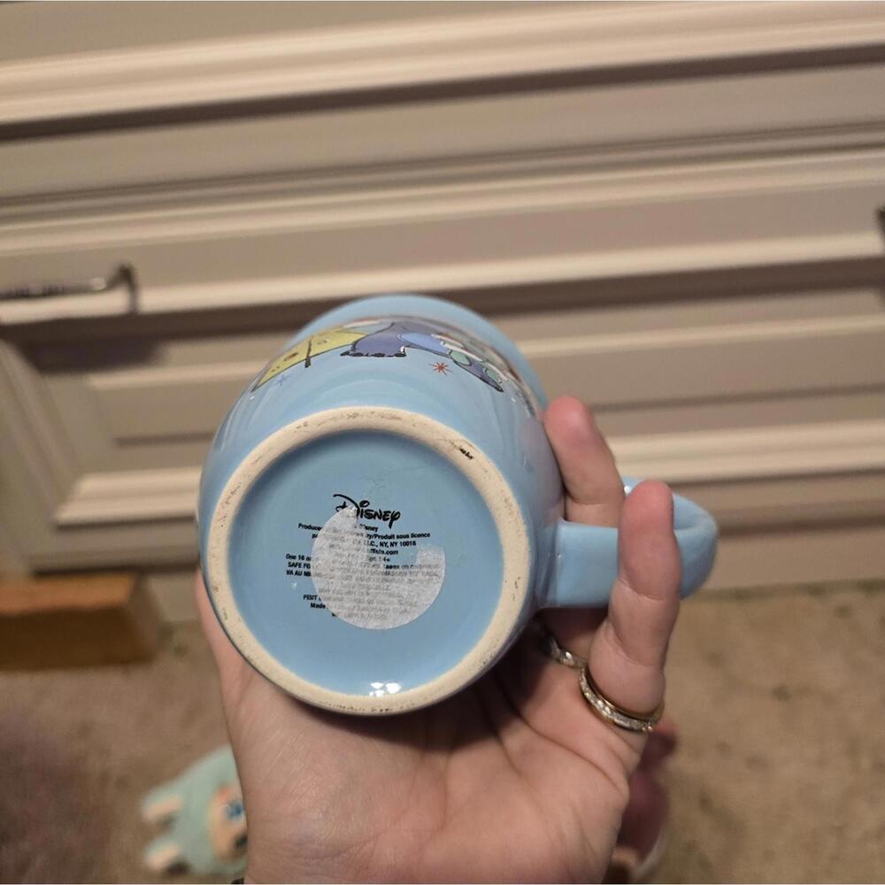 Disney Lilo & Stitch Season's Greetings Wide Rim Ceramic Mug - Picture 3 of 5